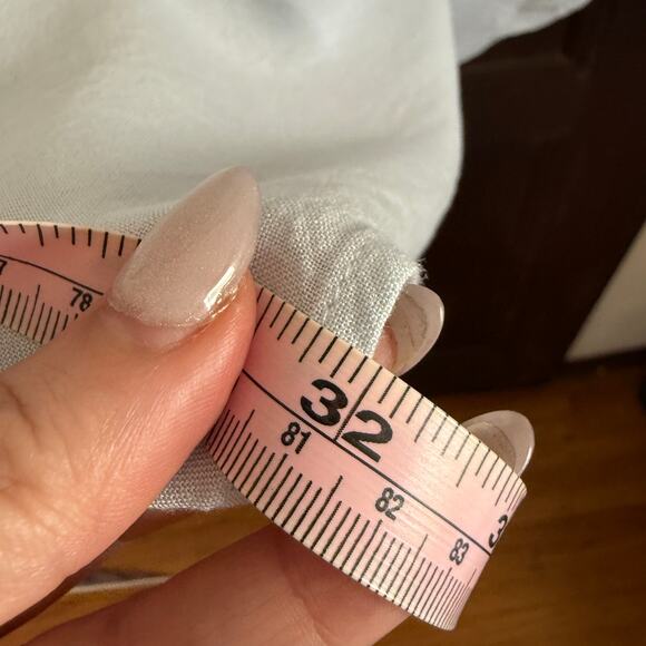 AMIANI Light Blue Linen Modal Blend Short Sleeve Button Down Shirt Extra Large - Picture 8 of 8